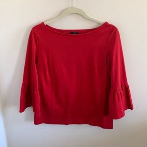 Red Talbots Blouse